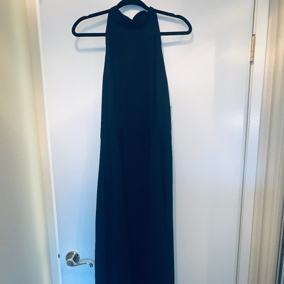 NWT Tahari ASL halter dress, a-line, mid-length, special occasion, Navy, size 10 - Picture 5 of 10